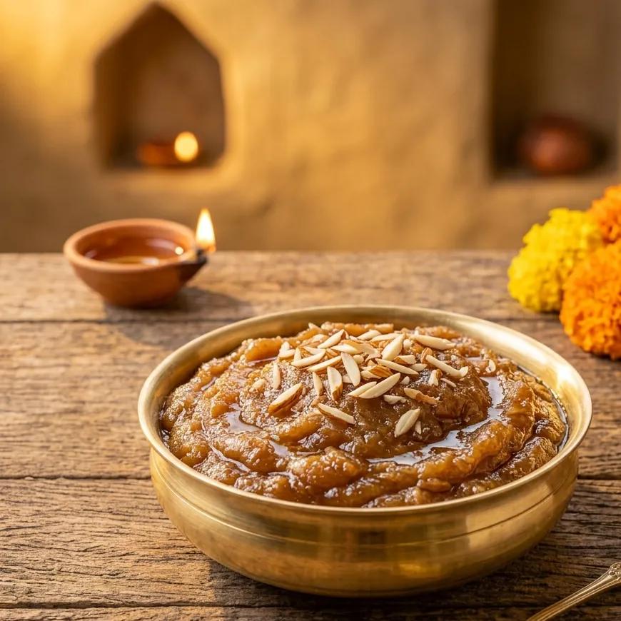 Atta halwa, the way it's made at the gurudwara