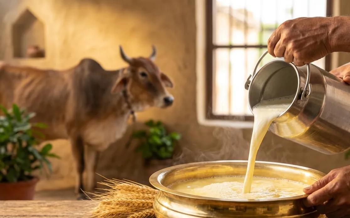 Our desi cows at home